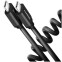 Axagon Data and charging USB 2.0 cable Black twisted - BUCM-CM10TB