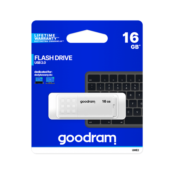 USB zibatmiņa Goodram USB 2.0 16GB (TGD-UME20160W0R11) - foto 2