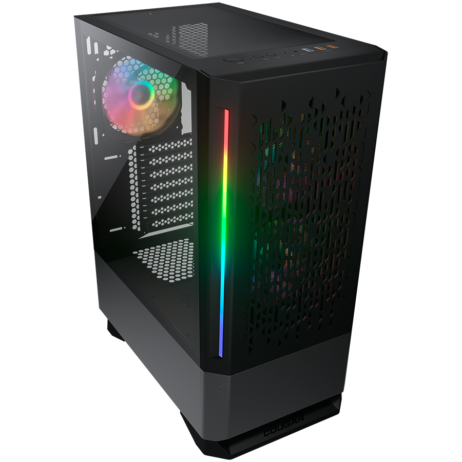 Datoru korpuss COUGAR | MX430 Air RGB Black | PC Case | Mid Tower - CGR-51C6B-AIR-RGB - foto 3