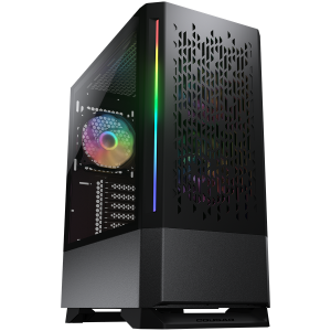 Datoru korpuss COUGAR | MX430 Air RGB Black | PC Case | Mid Tower - CGR-51C6B-AIR-RGB - foto 4