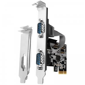 Serveru piederums PCI-Express card with two 250 kbps serial ports - PCEA-S2N