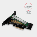 Serveru piederums Axagon PCEM2-ND PCIE 2X NVME M.2