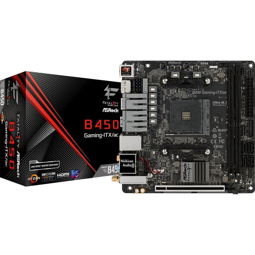 Pamatplate ASROCK B450 Gaming (B450 GAMING-ITX/AC) - foto 5