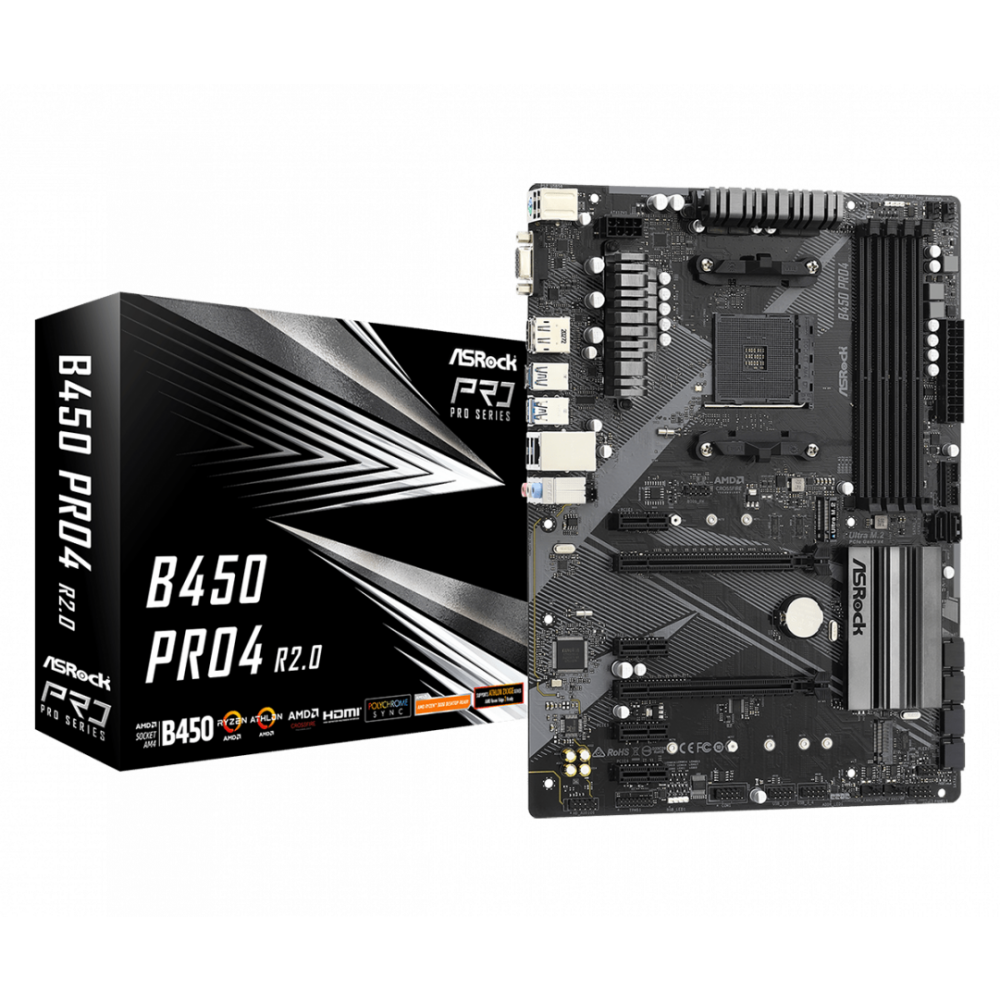 Pamatplate ASROCK B450 PRO4 R2.0 (B450 PRO4 R2.0)