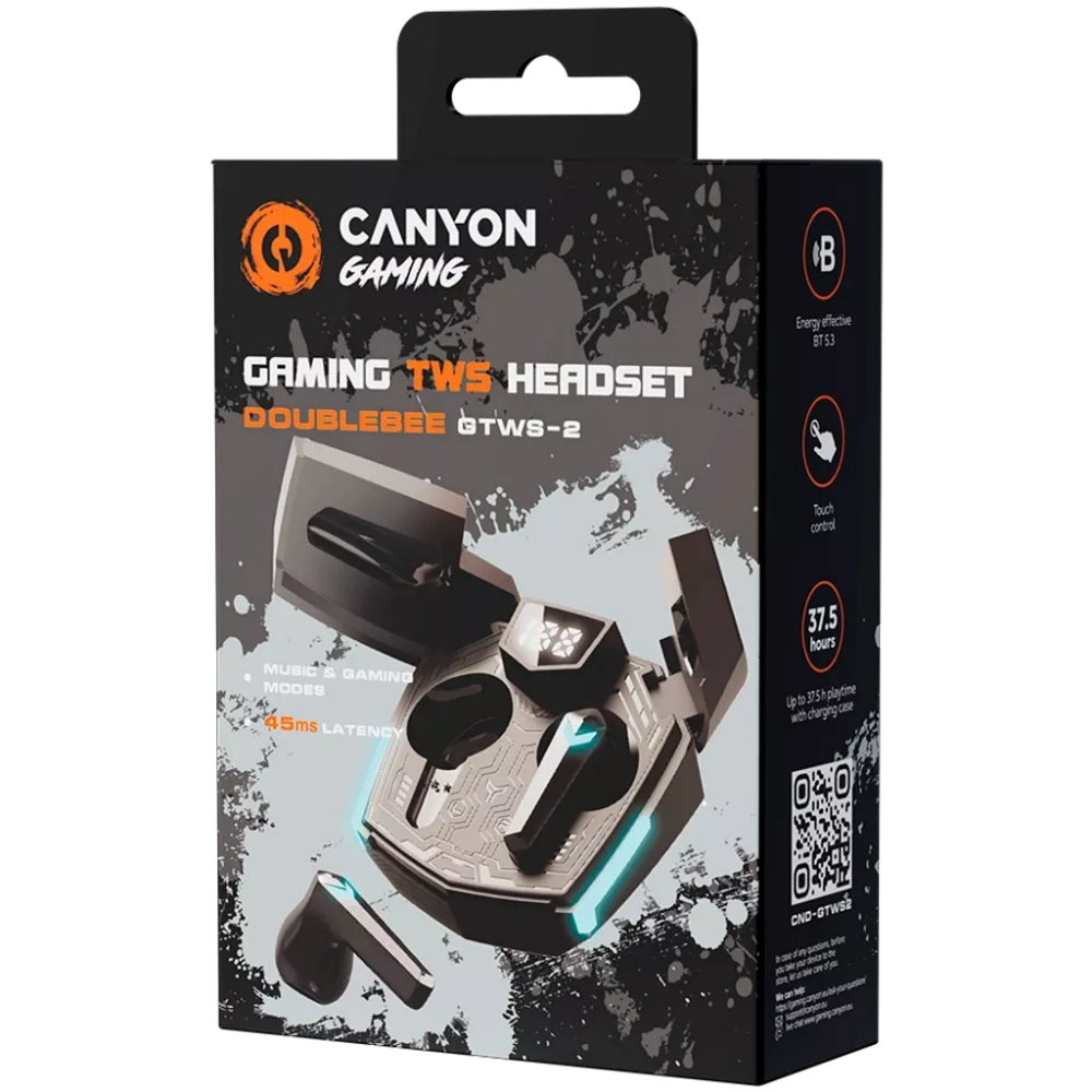 Austiņas CANYON GTWS-2 Gaming (CND-GTWS2B) - foto 4