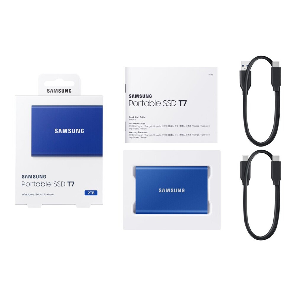 Ārējie cietie diski un SSD Samsung T7 2TB (MU-PC2T0H/WW) - foto 4
