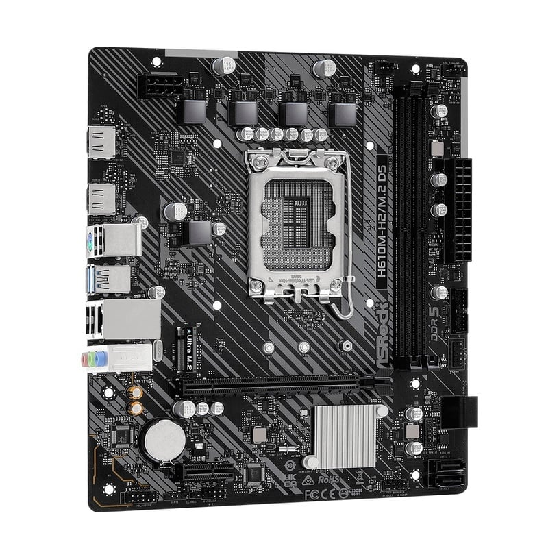 Pamatplate ASROCK H610 H610M-H2/M.2 D5 Black (90-MXBML0-A0UAYZ) - foto 2