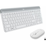 Tastatūra + pele LOGI MK470 SlimWirel.Combo OFFWHITE (US) (920-009205)