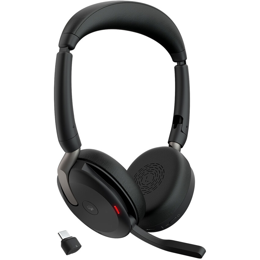 Austiņas JABRA Evolve2 65 Flex Link380c MS Stereo Black (26699-999-899)