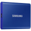 Ārējie cietie diski un SSD SAMSUNG Portable T7 1TB blue (MU-PC1T0H/WW) - foto 2