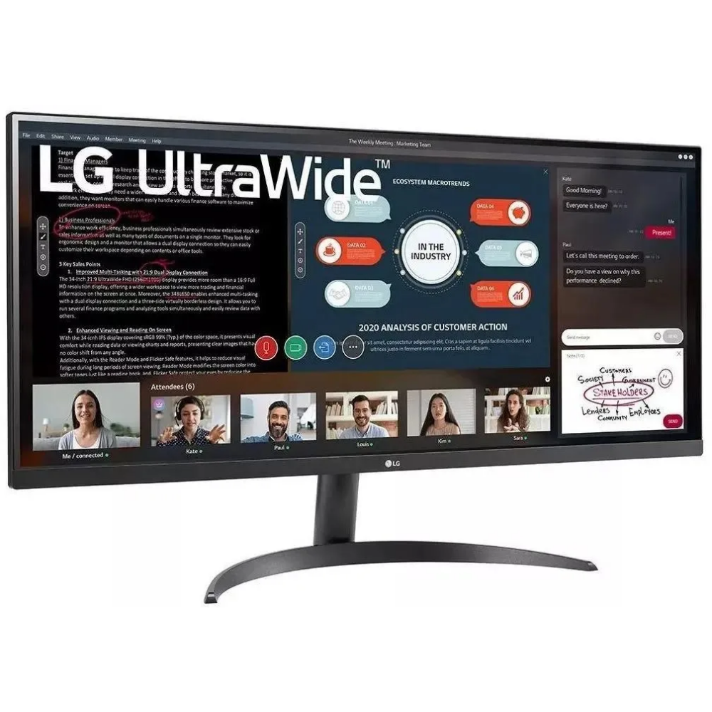 Monitors LG 34WP500-B 34" (34WP500-B) - foto 3