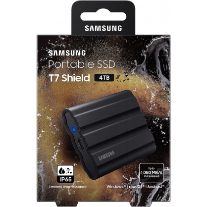 Ārējie cietie diski un SSD SAMSUNG T7 Shield 4TB USB 3.2 (MU-PE4T0S/EU) - foto 7