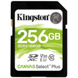 Atmiņas kartes Kingston SD 256Gb Canvas Select Plus  (SDS2/256GB)