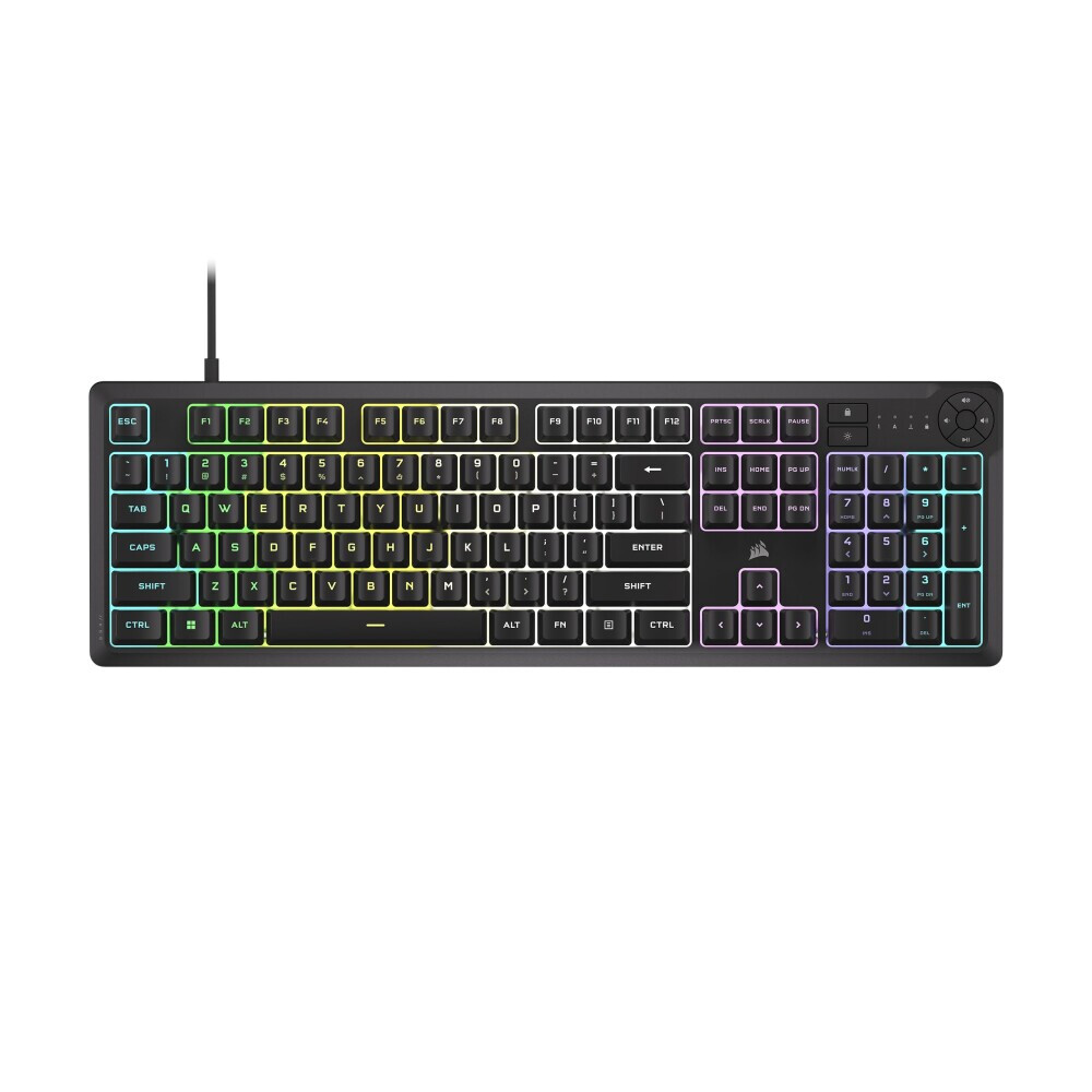 Tastatūra CORSAIR K55 CORE RGB Black ENG (CH-9226C65-NA)