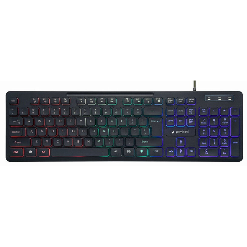 Tastatūra GEMBIRD KB-UML-02 Backlight Black ENG (KB-UML-02)