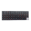 Uzlīmes klaviatūrai PROMOXPERT ENG/RUS WHITE/RED  (KSLBLKRED)