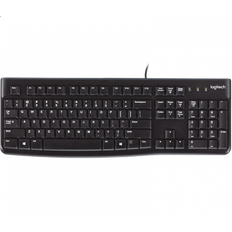 Tastatūra LOGI K120 Corded Black ENG (920-002479)