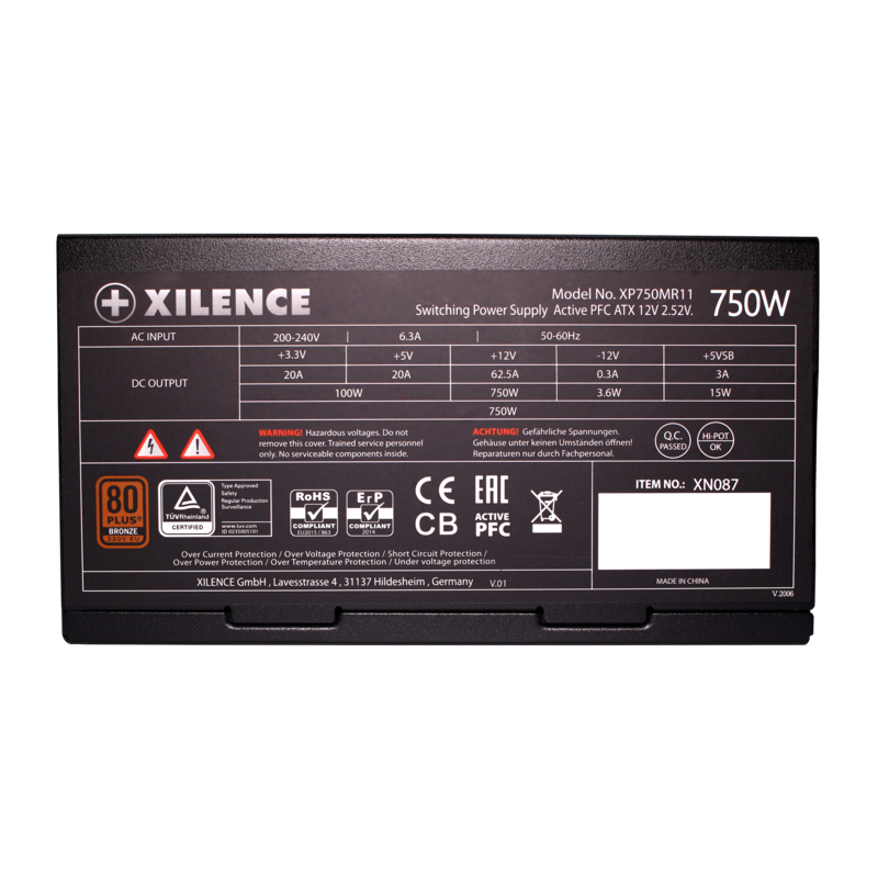 Bloc dalimentation XILENCE Performance XN087 XP750MR11 750w (XN087) - photo 2
