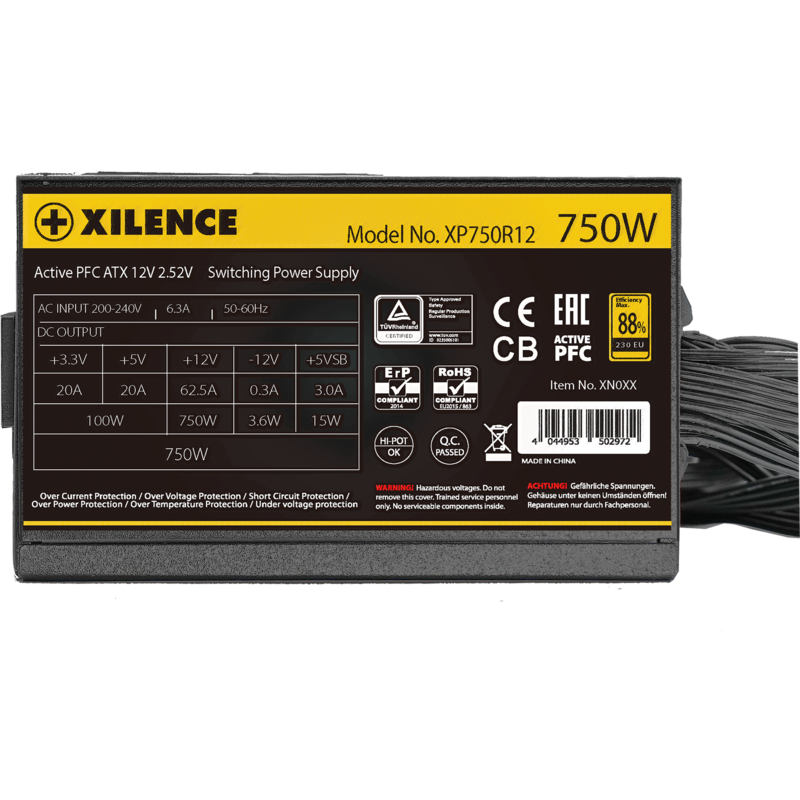 Barošanas bloks XILENCE XN335 XP750R12.ARGB 750w (XN335) - foto 3