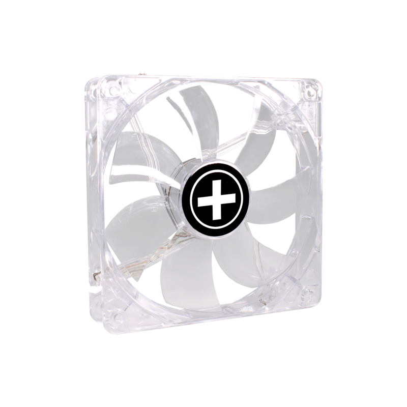 Korpusa dzesētājs XILENCE 120MM TRANSP 3PIN+4P/RED 12V (XF046) - foto 2