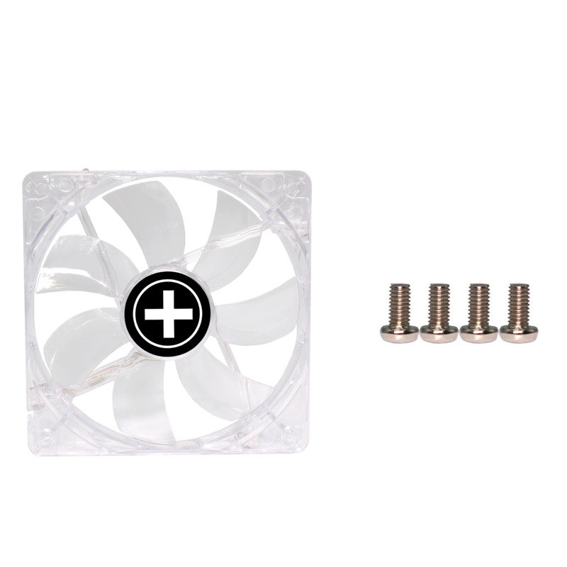 Korpusa dzesētājs XILENCE 120MM TRANSP 3PIN+4P/RED 12V (XF046) - foto 6