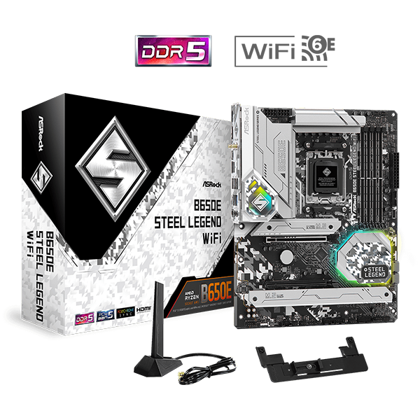 Pamatplate ASROCK B650 STEEL LEGEND WIFI (B650 STEEL LEGEND WIFI) - foto 4