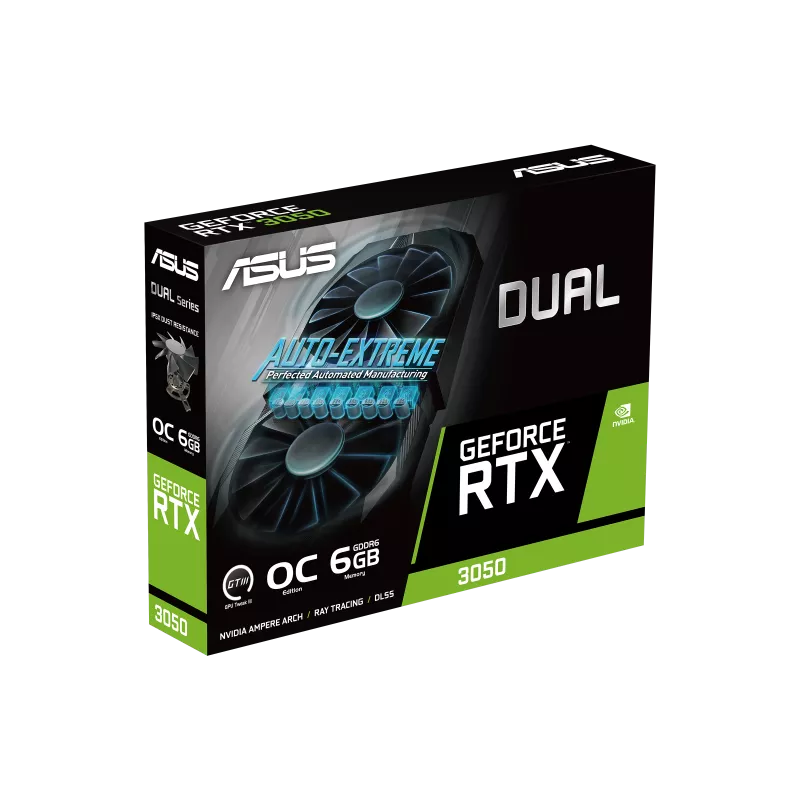 Videokarte ASUS NVIDIA GeForce RTX 3050 6 GB GDDR6 (DUAL-RTX3050-O6G) - foto 9