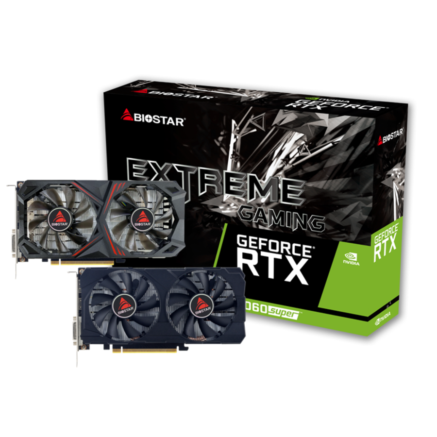 Videokarte BIOSTAR NVIDIA GeForce RTX 2060 SUPER 8 GB GDDR6 256 bit PCIE 3.0 16x (VN2066RF82)