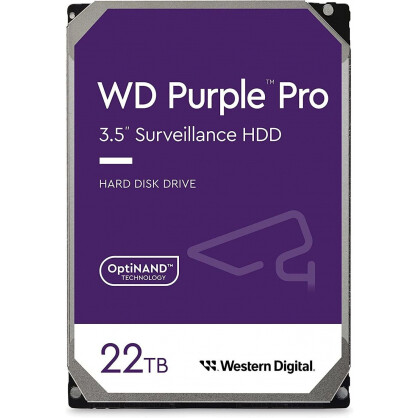 Cietais disks WESTERN DIGITAL Purple Pro 22TB (WD221PURP)