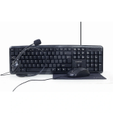 Tastatūra + pele GEMBIRD KBS-UO4-01 ENG Black (KBS-UO4-01)