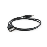 GEMBIRD CC-USB2-AMAF-75CM/300-BK USB (CC-USB2-AMAF-75CM/300-BK)