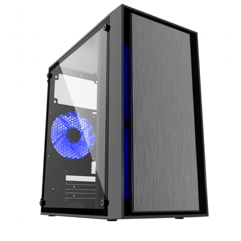Datoru korpuss GEMBIRD Midi-Tower PC case 3 fans (CCC-FORNAX-960B)