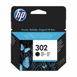 Kārtridžs HP 302 black ink 190 pages (F6U66AE/UUS)