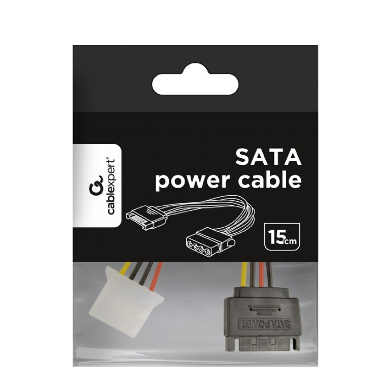 Pārejas savienojums GEMBIRD Molex - SATA, 0.15m (CC-SATA-PS) - foto 2