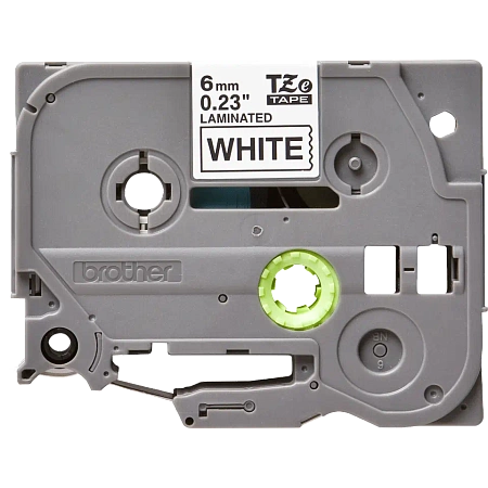 Kārtridžs BROTHER TZE211 tape black/white 6mm 8m (TZE211) - foto 2