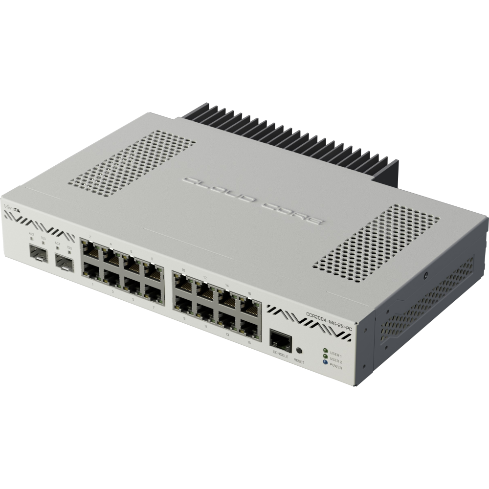 Rūteris (maršrutētājs) MIKROTIK CCR2004-16G-2S+RM Router (CCR2004-16G-2S+PC) - foto 3