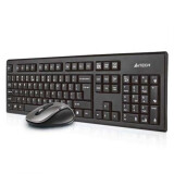 Tastatūra + pele A4Tech 7100N Eng Black (A4TKLA41220)