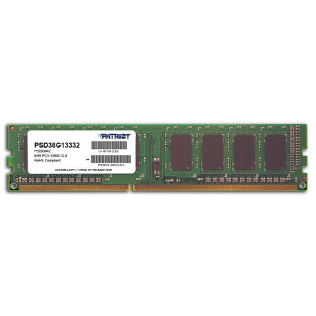 Operatīvā atmiņa Patriot 8GB 1333 MHz DDR3 CL9 (PSD38G13332)