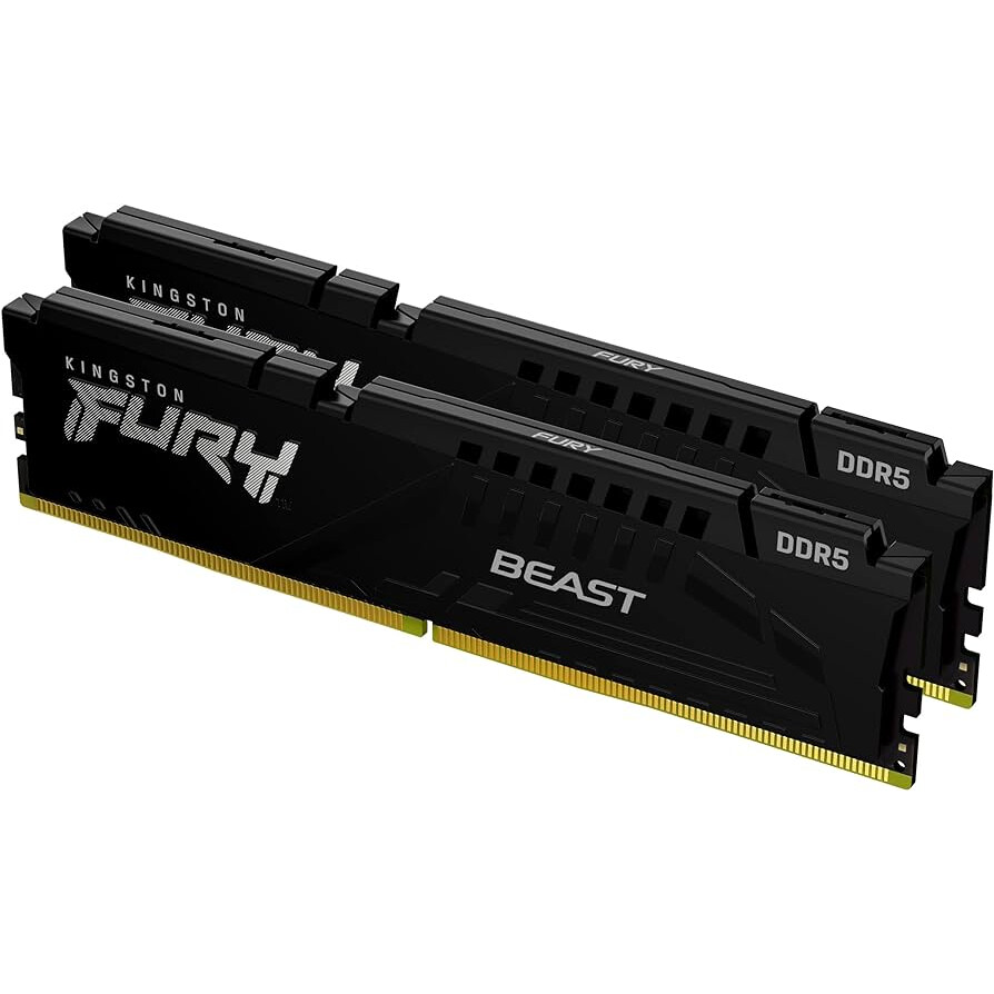 Operatīvā atmiņa Kingston Fury Beast 32GB 5200Mhz DDR5 CL40 KIT of 2x16GB (KF552C40BBK2-32)