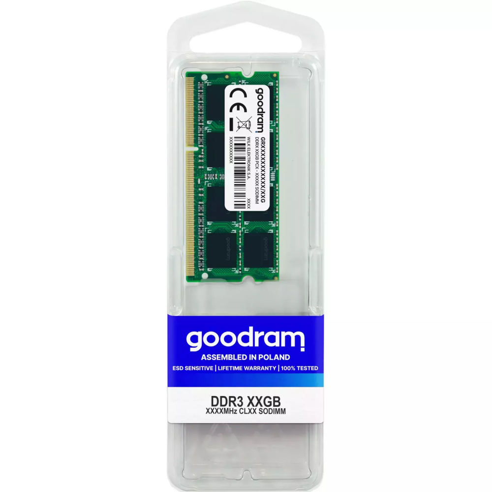 Operatīvā atmiņa Goodram 8 GB 1600 MHz DDR3 CL11 (GR1600S364L11/8G)