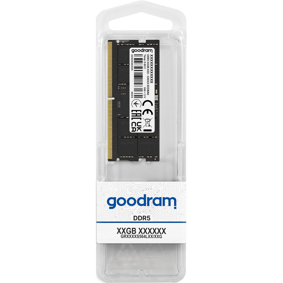 Operatīvā atmiņa Goodram 16 GB 48000 MHz DDR5 CL40 (GR4800S564L40S/16G)