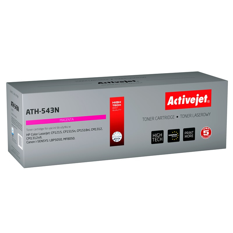 Toneris Activejet ATH-543N (replacement for HP 125A CB543A, Canon CRG-716M; Supreme; 1600 pages; magenta) (ATH-543N)