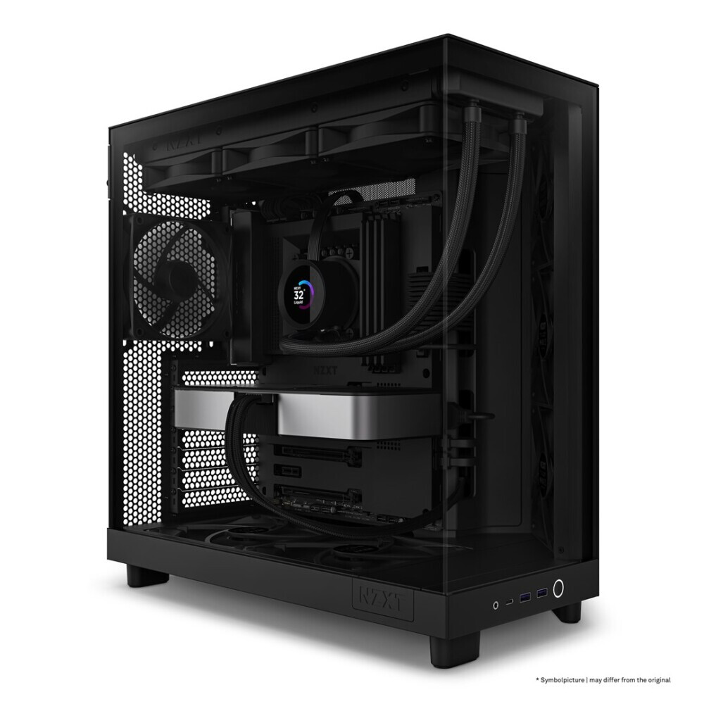 Datoru korpuss NZXT H6 Air Flow Midi Tower Black (CC-H61FB-01) - foto 5