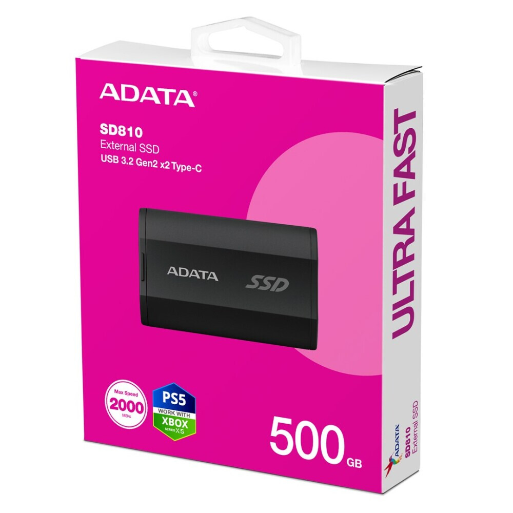 Ārējie cietie diski un SSD ADATA SD810 500 GB (SD810-500G-CBK) - foto 6