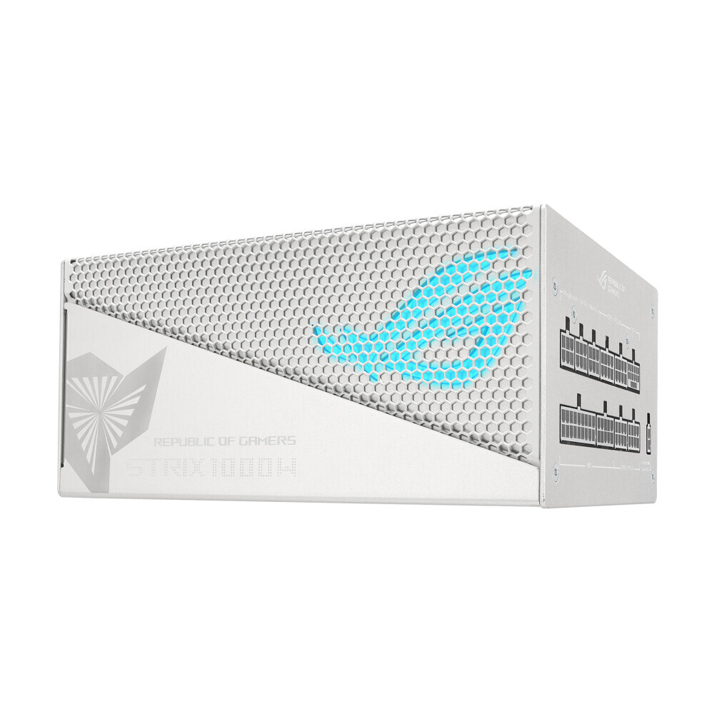 Barošanas bloks ASUS ROG -STRIX-1000G-AURA-WHITE-GAMING 1000 W 24-pin ATX (ZDLASUOBU0037) - foto 5