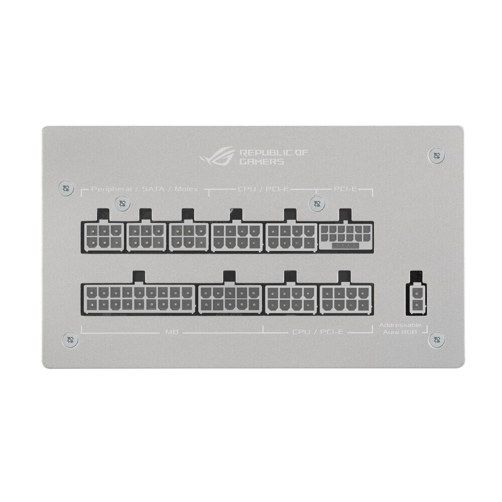 Barošanas bloks ASUS ROG -STRIX-1000G-AURA-WHITE-GAMING 1000 W 24-pin ATX (ZDLASUOBU0037) - foto 8