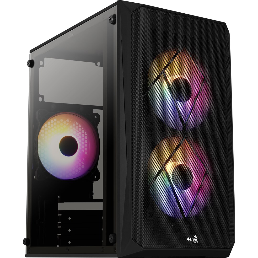Datoru korpuss Aerocool CS107V2 Mini Tower Black (AEROPGSCS-107-A-V2) - foto 2