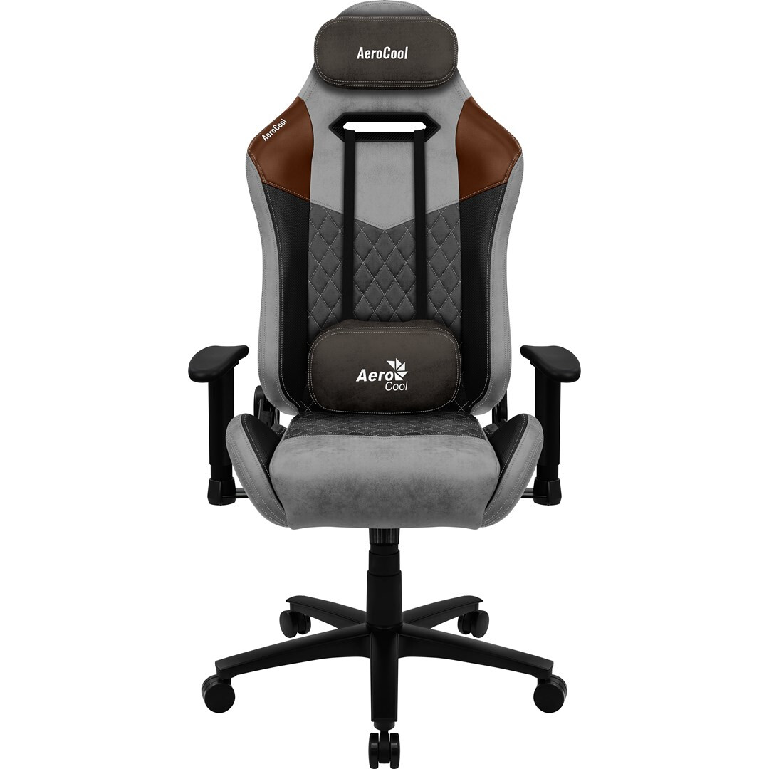 Datorkrēsls Aerocool DUKE AeroSuede Black, Brown, Grey (GAMAERFOT0039)