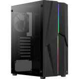 Datoru korpuss Aerocool Mecha Midi Tower Black (AEROPGSMECHA-G-BK-V1)