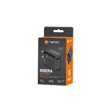 NATEC MAINS RIBERA USB-A 18W BLACK (NUC-2058)